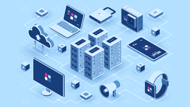 Exemplary in IT infrastructure, involving servers, desktop, and mobile workstations, clouds, and other tech.